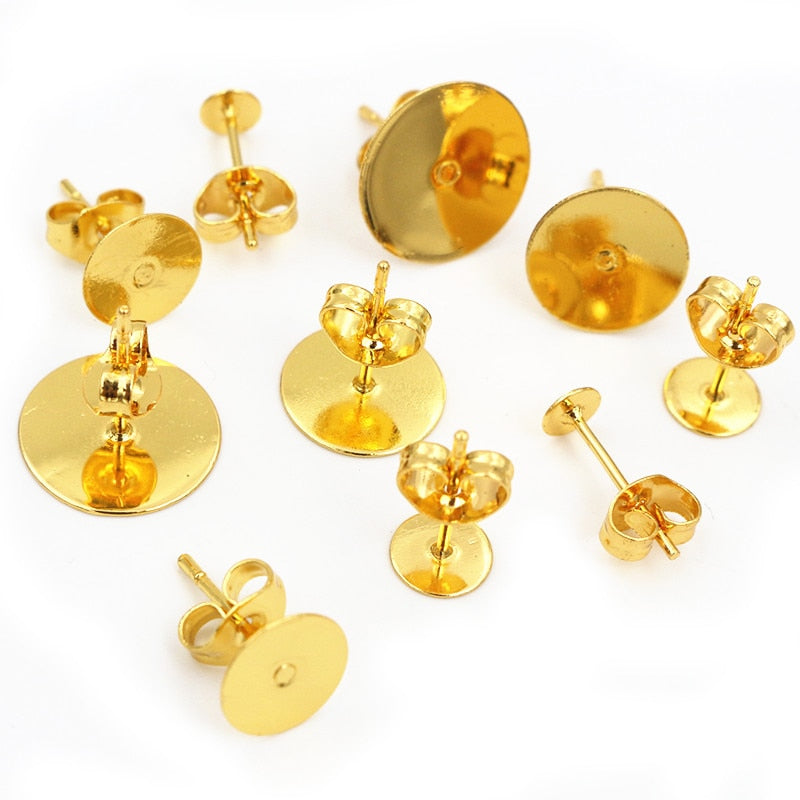 100pcs 20x17mm Boxed Earring Findings Ear Clasps Hooks Fittings DIY Jewelry  Making Accessories Iron Hook Ear wire Jewelry Supplies