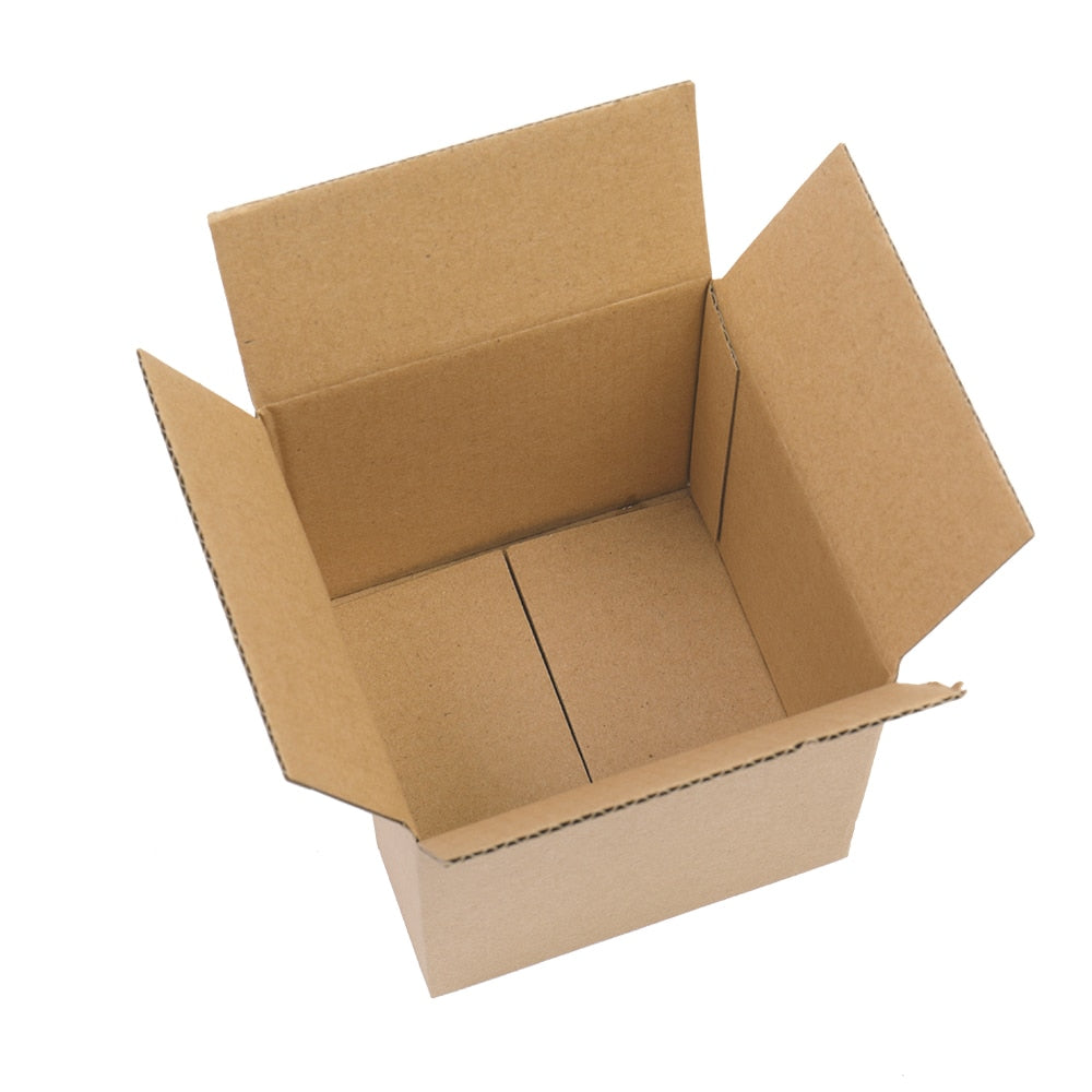 100 Corrugated Paper Boxes 7x7x7" inches (17.8x17.8x17.8CM) Easy to Assemble