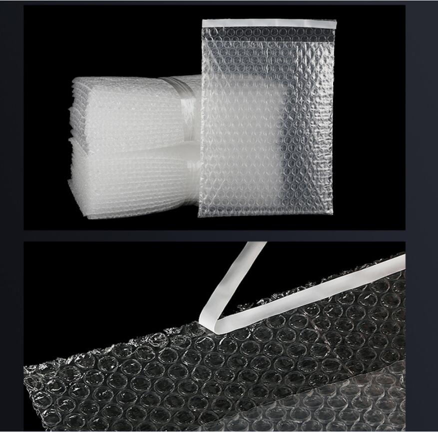 50pcs 13x20cm Plastic Wrap Envelope White Bubble Packing Bags Pe