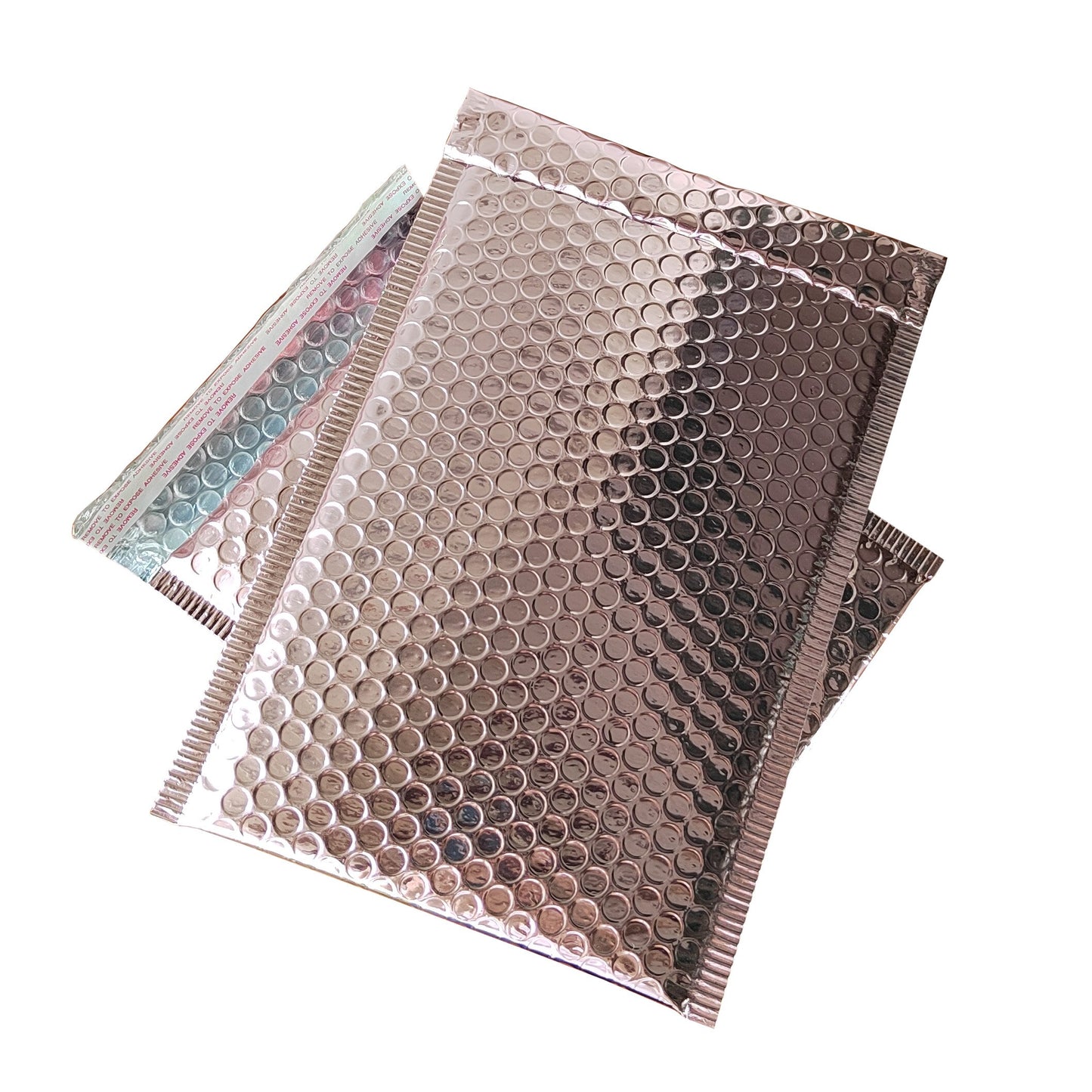30/50Pcs Metallic Rose Gold Bubble Mailers Foil Padded Bags Postal Bags Gift Packaging Shipping Envelopes Waterproof Mailing Bag
